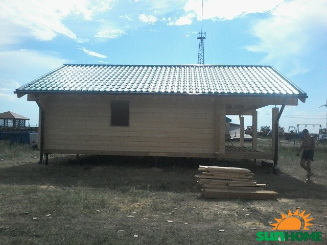 Дом из клееного бруса в с. Буревестник, Казахстан